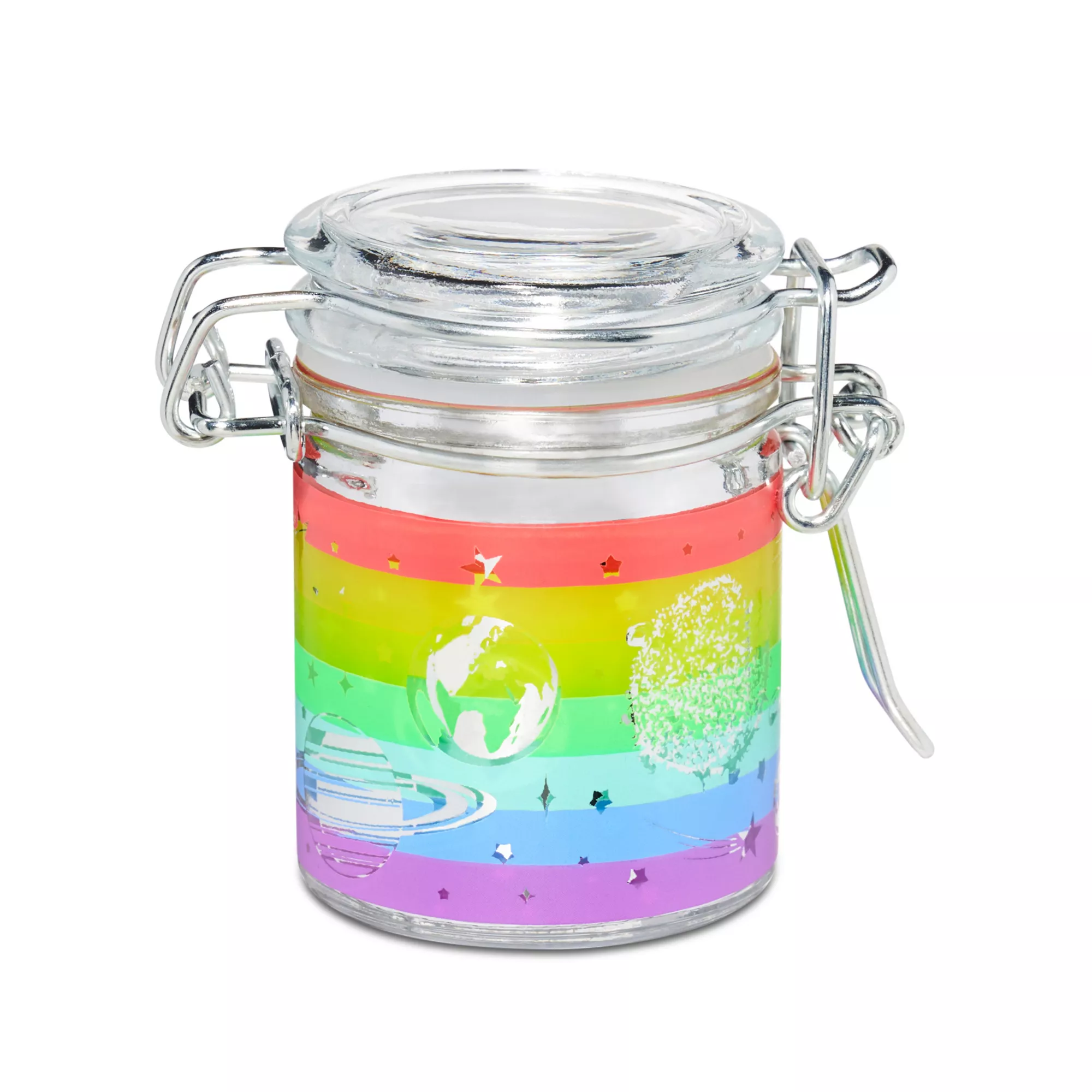 Frosted Rainbow Space Stash Jar - 1.5 oz. at Spencer's