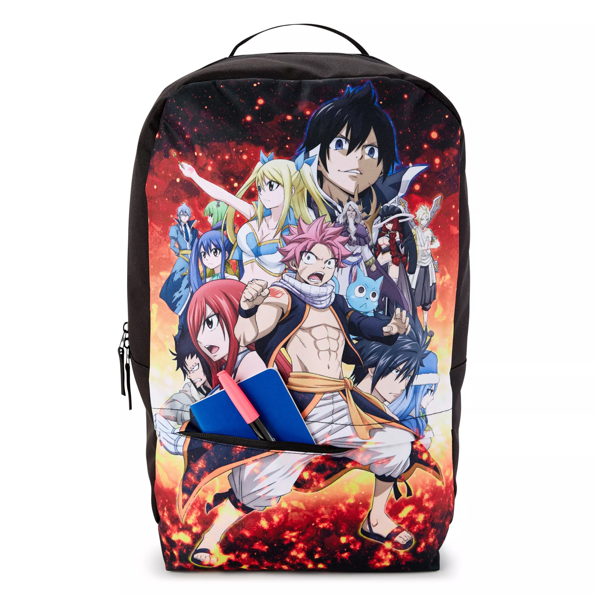 Fairy Tail Characters Sublimated Backpack at Spencer's