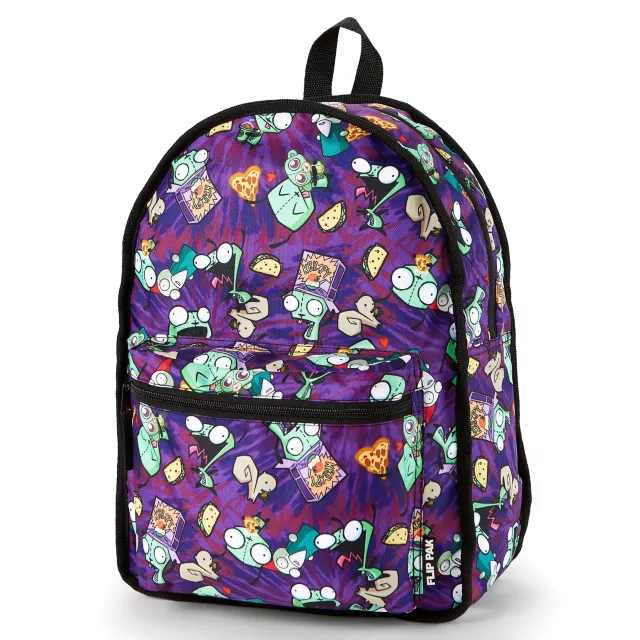 Gir Pig Tie Dye Interior Reversible Backpack - Invader Zim at Spencer's