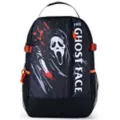 Black Ghost Face Logo Backpack at Spencer's