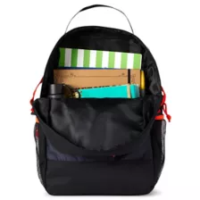 Black Ghost Face Logo Backpack at Spencer's