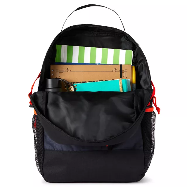 Black Ghost Face Logo Backpack at Spencer's