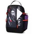 Black Ghost Face Logo Backpack at Spencer's