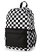 Black and White Checkered Backpack