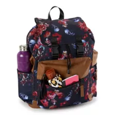 Skull Floral Rucksack Backpack at Spencer's