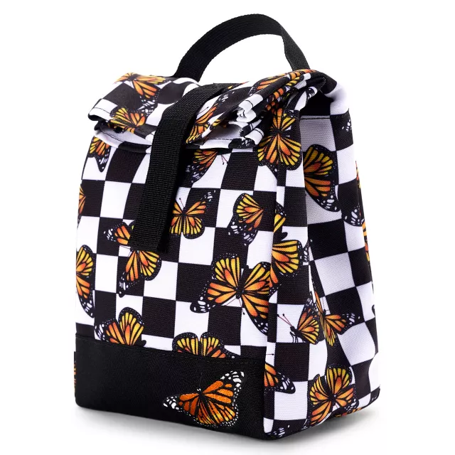 Checkered Butterfly Roll Top Lunch Box at Spencer's