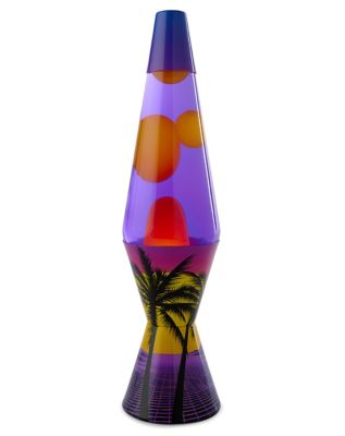 Lava Lamp Original Brand 20 oz - Yellow Wax with Purple Liquid