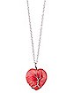 Jasper Semi-Precious Stone Heart Chain Necklace