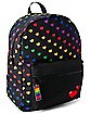 Rainbow Heart Print Backpack
