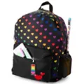 Rainbow Heart Print Backpack at Spencer's
