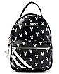 Black Double Stripe Playboy Mini Backpack