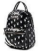 Black Double Stripe Playboy Mini Backpack