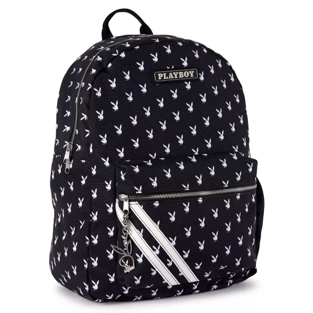 Playboy Bunny All Over Print Backpack Black at Spencer's