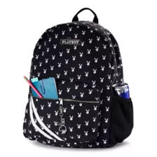 Playboy Bunny All Over Print Backpack Black at Spencer's