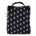 Playboy Bunny Print Roll Top Lunch Box Black at Spencer's