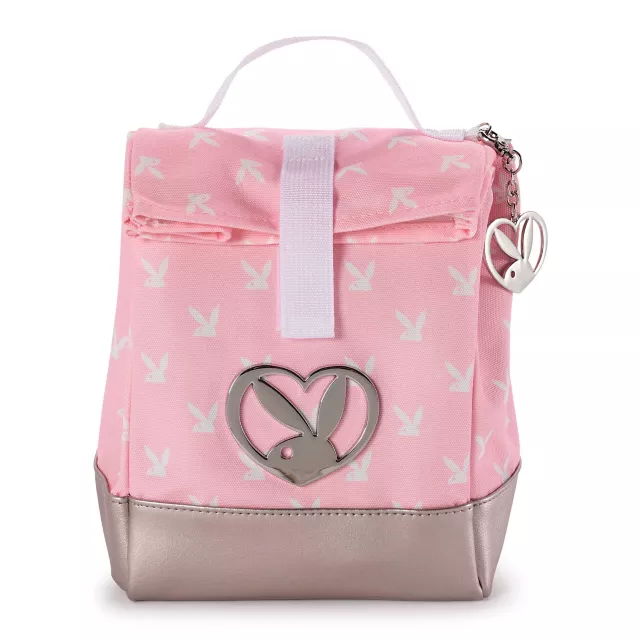 Playboy Bunny Heart Roll Top Lunch Box Pink at Spencer's