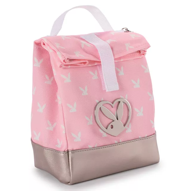 Playboy Bunny Heart Roll Top Lunch Box Pink at Spencer's