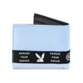 Playboy Taping Bifold Wallet Blue at Spencer's