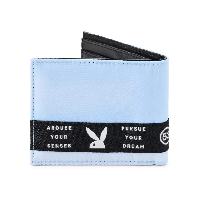 Playboy Taping Bifold Wallet Blue