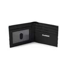 Playboy Taping Bifold Wallet Blue at Spencer's