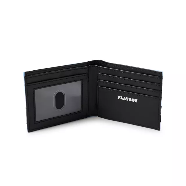 Playboy Taping Bifold Wallet Blue