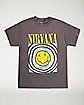 Circle Smiley Nirvana T Shirt