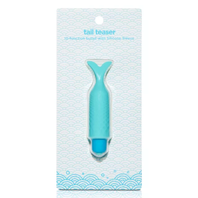 Tail Teaser 10-Function Waterproof Bullet Vibrator Blue - 3.5 Inch at Spencer's