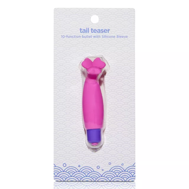 Tail Teaser 10-Function Waterproof Bullet Vibrator Pink - 3.5 Inch at Spencer's