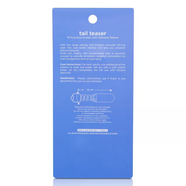 Tail Teaser 10-Function Waterproof Bullet Vibrator Pink - 3.5 Inch at Spencer's