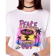 Peace the Fuck Out T Shirt at Spencer's