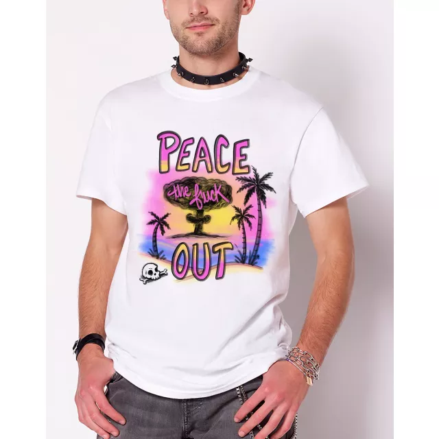 Peace the Fuck Out T Shirt at Spencer's