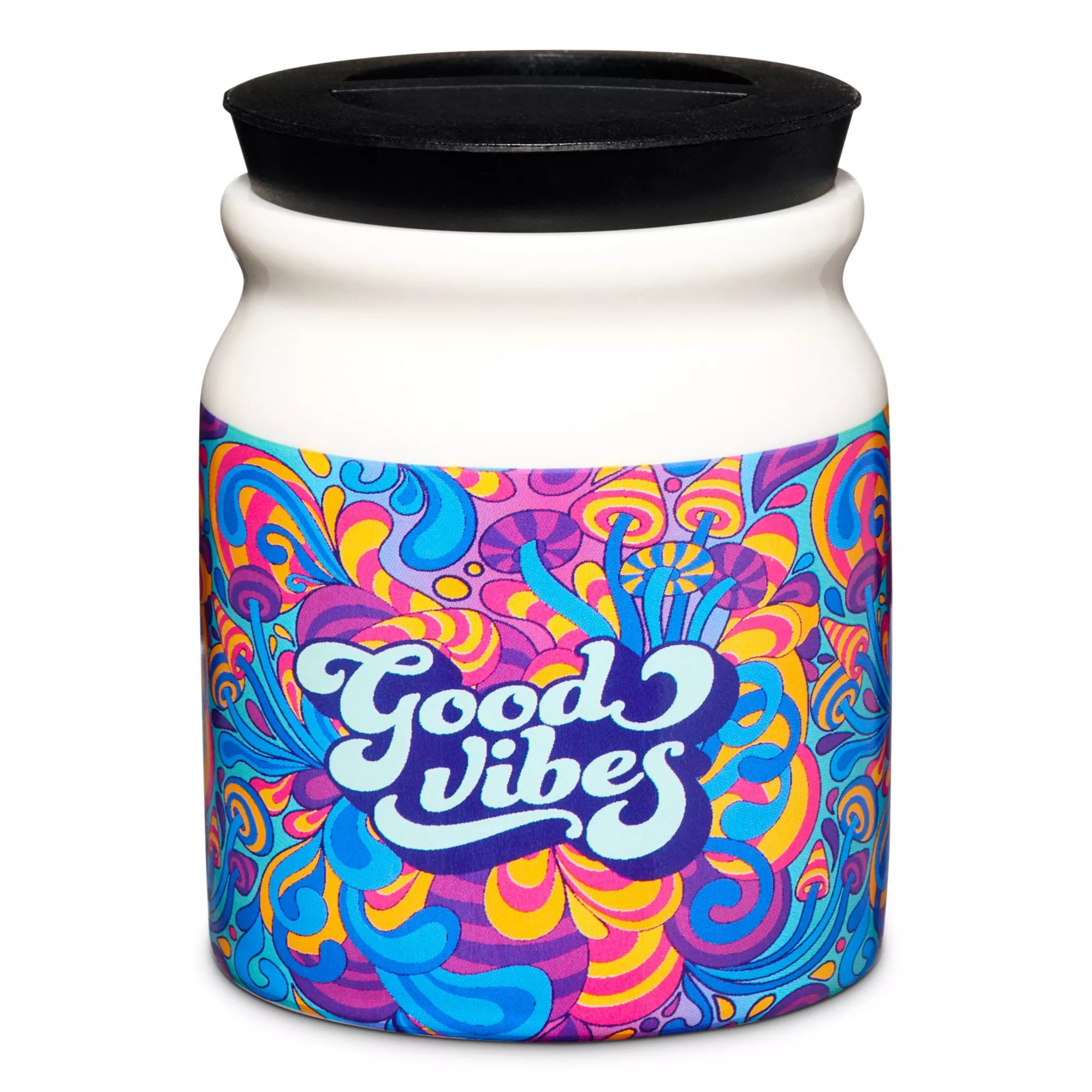 Good Vibes Swirl Stash Jar - 3 oz. at Spencer's
