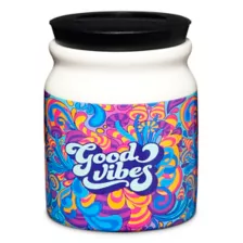 Good Vibes Swirl Stash Jar - 3 oz. at Spencer's