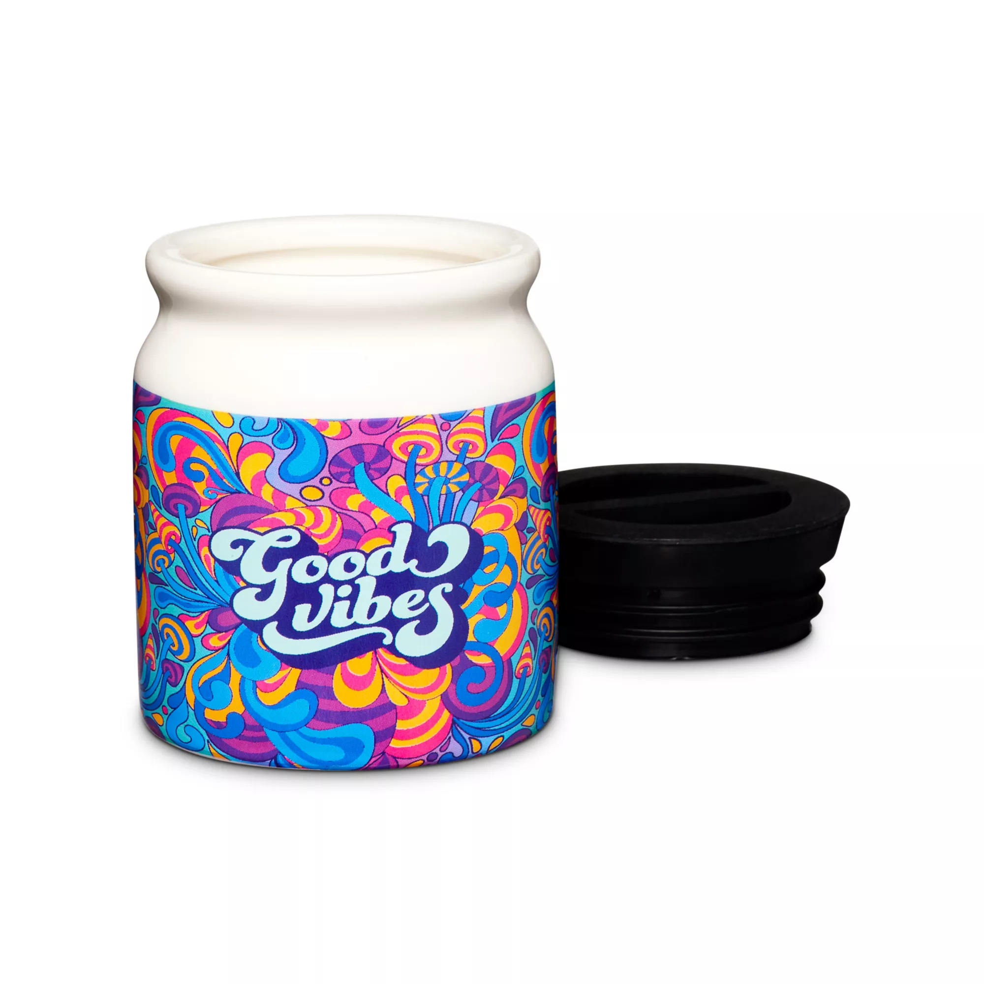 Good Vibes Swirl Stash Jar - 3 oz. at Spencer's