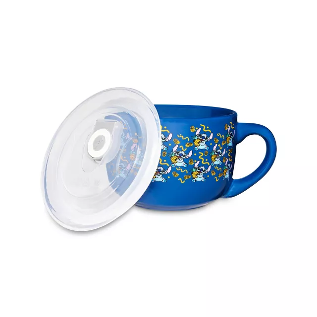 Pineapple Stitch Soup Mug with Lid 24 oz. - Lilo & Stitch at Spencer's