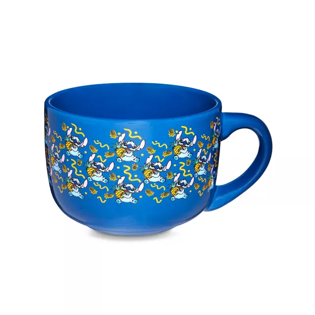 Pineapple Stitch Soup Mug with Lid 24 oz. - Lilo & Stitch at Spencer's