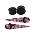 Multi-Pack Acrylic Marble Pattern Plugs and Tapers - 2 Pair at Spencer's