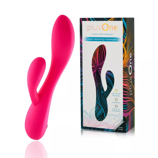 plusOne Dual Vibrating Massager at Spencer's