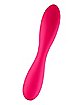 10-Function Rechargeable Waterproof Dual Vibrating Massager - 7.6 Inch