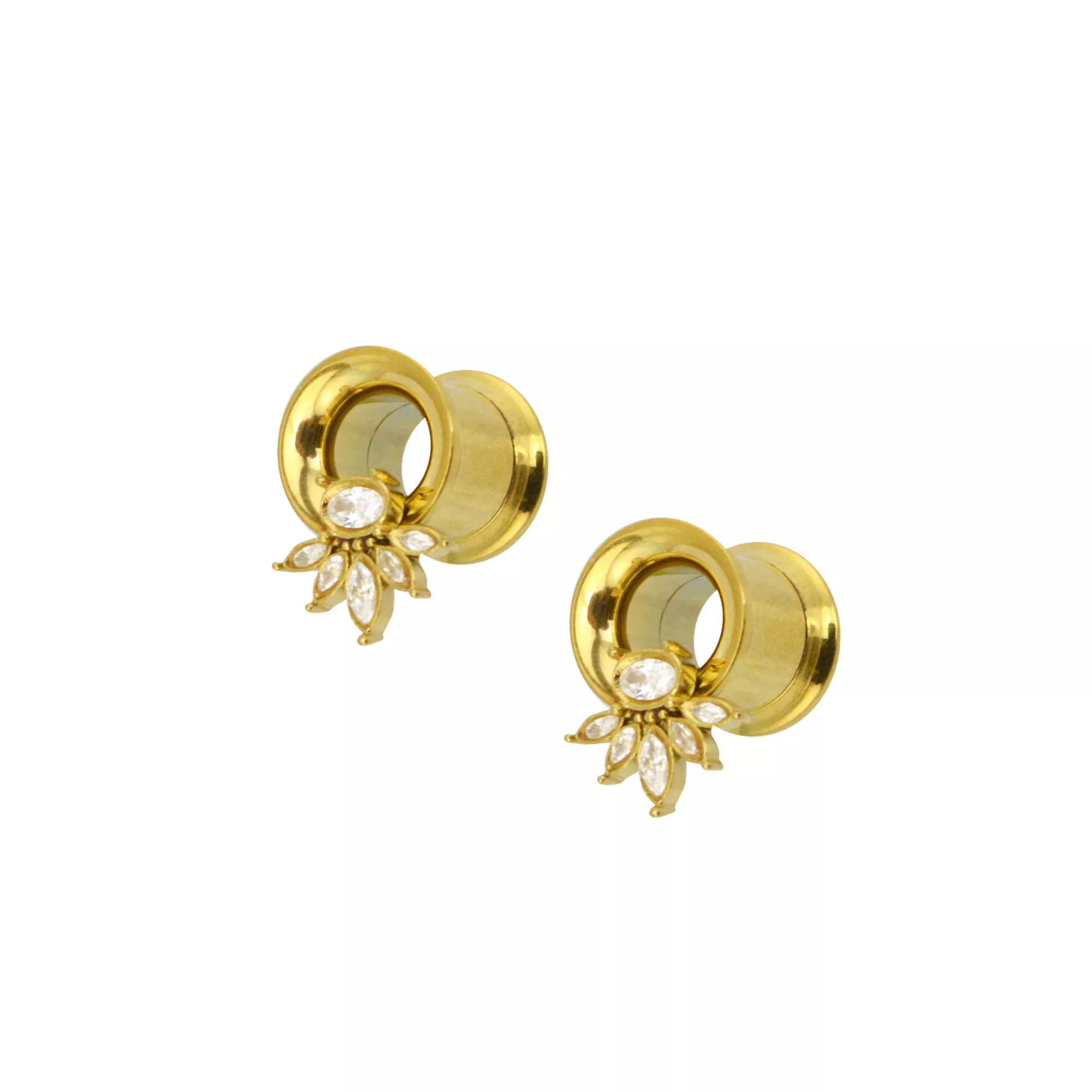 CZ Goldtone Cluster Tunnels at Spencer's