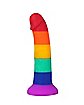Rainbow Pride Vibrating Dildo 6.7 Inch - Hott Love Extreme