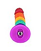 Rainbow Pride Vibrating Dildo 6.7 Inch - Hott Love Extreme