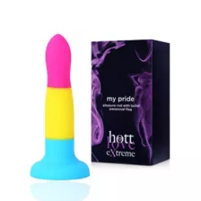 Pansexual Pride Vibrating Dildo 6.7 Inch - Hott Love Extreme at Spencer's