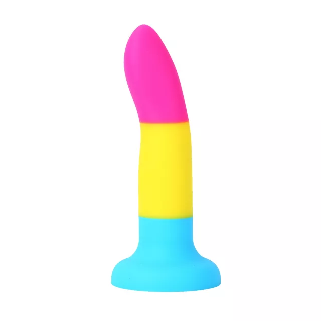 Pansexual Pride Vibrating Dildo 6.7 Inch - Hott Love Extreme at Spencer's