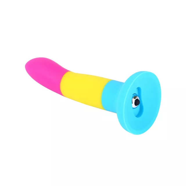 Pansexual Pride Vibrating Dildo 6.7 Inch - Hott Love Extreme at Spencer's