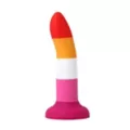 Lesbian Pride Vibrating Dildo 6.7 Inch - Hott Love Extreme at Spencer's