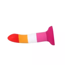 Lesbian Pride Vibrating Dildo 6.7 Inch - Hott Love Extreme at Spencer's