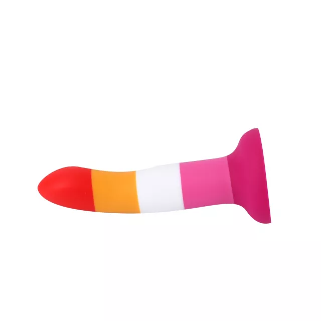 Lesbian Pride Vibrating Dildo 6.7 Inch - Hott Love Extreme at Spencer's