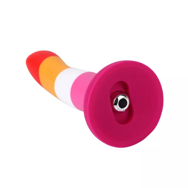 Lesbian Pride Vibrating Dildo 6.7 Inch - Hott Love Extreme at Spencer's