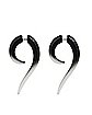 Ombre Black and White Fake Spiral Tapers - 18 Gauge